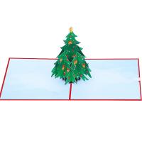 ペーパー 3 D グリーティング カード, クリスマスツリー, ハンドメイド, 折りたたみ 式 & 3D効果, 130x180mm, 売り手 パソコン