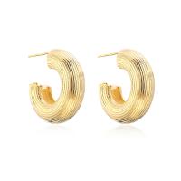 Brass Stud Earring gold color plated fashion jewelry & for woman Sold By Pair