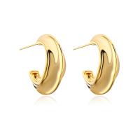 Brass Stud Earring gold color plated fashion jewelry & for woman Sold By Pair