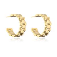 Brass Stud Earring gold color plated & for woman Sold By Pair