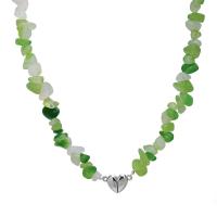 Collier acrylique, avec alliage de zinc, coeur, Style coréen & magnétique & pour femme, Longueur Environ 15.3 pouce, Vendu par PC