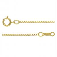 Gold Filled Chain Necklace 14K gold-filled Unisex golden Sold By PC