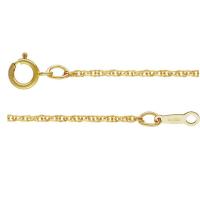 Gold-filled Collana catena, 14K pieno d'oro, unisex & formato differente per scelta, dorato, Venduto da PC