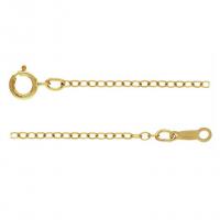 Gold-filled Collana catena, 14K pieno d'oro, unisex & formato differente per scelta, dorato, Venduto da PC