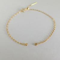 Gold-filled Bracciale risultati, 14K pieno d'oro, DIY & formato differente per scelta, dorato, Venduto da PC