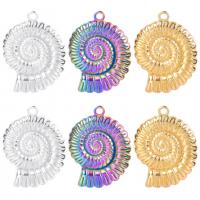 Bijoux pendentifs en acier inoxydable , Acier inoxydable 304, conque, unisexe & styles différents pour le choix, plus de couleurs à choisir, 23x30mm, Longueur Environ 50 cm, Vendu par PC