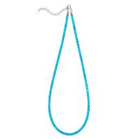 Fashion Turquoise Ketting, turkoois, met Zinc Alloy, met 2.75inch extender keten, mode sieraden & voor vrouw, Lengte Ca 15 inch, Verkocht door PC