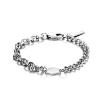 Titanium Steel Bracelet & Bangle fashion jewelry & Unisex original color Sold By Strand