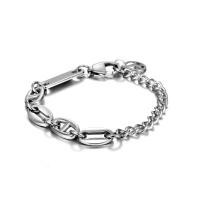 Titanium Steel Bracelet & Bangle fashion jewelry & Unisex original color Sold By Strand