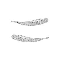 Sterling Silver Jewelry orecchino, 925 argento sterlina, per la donna, argento, 21.80mm, Venduto da coppia