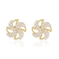 Cubic Zirconia micro pavimenta Sterling Silver Earring, 925 argento sterlina, Girandola, placcato, Micro spianare cubic zirconia & per la donna & cavo, nessuno, 12mm, Venduto da coppia