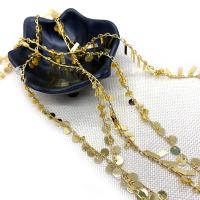 Brass Beading Chains gold color plated DIY golden nickel lead & cadmium free Sold By Spool