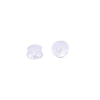 plastique composant d'écrou d'oreille, Hambourg, DIY, transparent, 4.40x5mm, Vendu par PC