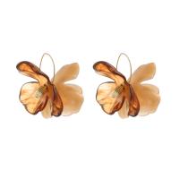 Zinc Alloy Stud Earring with Resin fashion jewelry & for woman nickel lead & cadmium free Sold By Pair