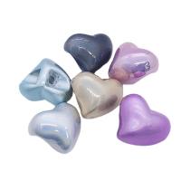 Plated Acrylic Beads Heart DIY 25mm Sold By PC