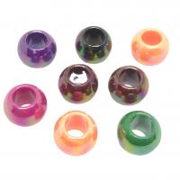 Solid Color Akryylihelmet, Akryyli, Pyöreä, tee-se-itse, sekavärit, 16mm, N. 340PC/laukku, Myymät laukku