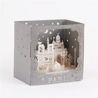 ペーパー 3 D グリーティング カード, ハンドメイド, 3D効果, 105x70x105mm, 売り手 パソコン