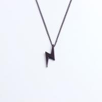 Titanium Steel Necklace Lightning Symbol polished fashion jewelry & Unisex 600mm Sold By PC