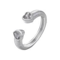 Cubi Circonia Micro Pave anello in ottone, placcato, Regolabile & Micro spianare cubic zirconia & per la donna, nessuno, 21.50mm, Venduto da PC