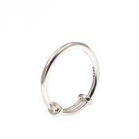 Sterling Silver Jewelry Finger Ring, 925 Sterling Silver, dath platanam plátáilte, Inchoigeartaithe & unisex & méid éagsúla do rogha, Díolta De réir PC