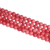 Perles rhodonites, rhodonite, Rond, poli, DIY & normes différentes pour le choix, rouge, Vendu par Environ 14.96 pouce brin