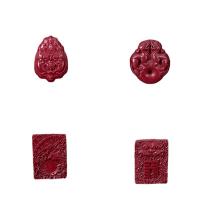 Cinnabar Pendants polished DIY red Sold By PC