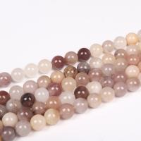 Gemstone Ékszer Gyöngyök, Drágakő, Kerek, csiszolt, DIY, kevert színek, 6-12mm, Naponta eladott Kb 14.96 inch Strand