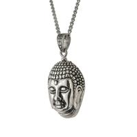 Pendants Jewelry Cruach dhosmálta, Cruach Tíotáiniam, Buddha, plátáilte, DIY & unisex, dathanna níos mó le haghaidh rogha, 24x52mm, Díolta De réir PC