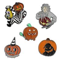 aleación de zinc broche, Diseño de Halloween & unisexo & diferentes estilos para la opción, libre de níquel, plomo & cadmio, Vendido por UD