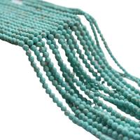 Turquoise Kralen, Synthetische Turquoise, Ronde, gepolijst, DIY & verschillende grootte voor keus & gefacetteerde, groen, Per verkocht Ca 39 cm Strand