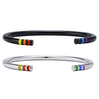 acero inoxidable 304 Brazalete, Joyería & unisexo, más colores para la opción, 4mm, diámetro interior:aproximado 59mm, Vendido por UD