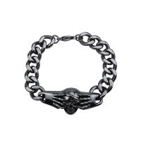 Tíotáiniam Cruach Bracelet, Cruach Tíotáiniam, anoint, jewelry faisin & do fear, 220mm, Díolta De réir PC