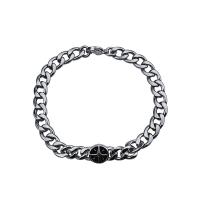 Bracelet d'acier titane, Oindre, le style de punk & pour homme, 210mm, Vendu par PC