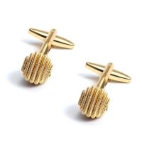 Brass Cufflinks Round gold color plated for man golden nickel lead & cadmium free Sold By Pair