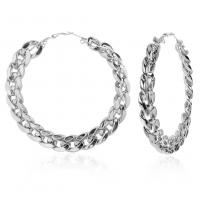 Zinc Alloy Hoop Earring plated fashion jewelry & for woman nickel lead & cadmium free Sold By Pair