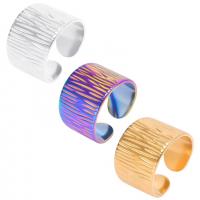 Bague acier titane, Réglable & bijoux de mode & pour femme, plus de couleurs à choisir, Taille:8, Vendu par PC