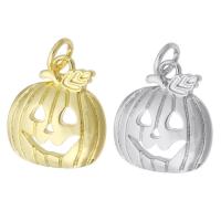 Hollow Brass Pendants Pumpkin plated DIY Approx 3mm Sold By PC