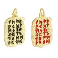 Brass Jewelry Pendants gold color plated enamel Approx 3mm Sold By PC