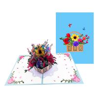 Paper 3D Greeting Card handmade Foldable & 3D effect Sold By PC