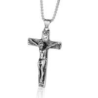 Pendentifs en titane, Acier titane, croix, poli, conception vintage & pour homme, 67x39mm, Vendu par PC