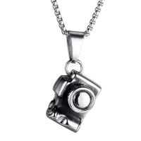 Pendentifs en titane, Acier titane, appareil photo, poli, le style de punk & pour homme, 15x23mm, Vendu par PC