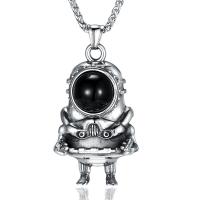 Pendentifs en titane, Acier titane, vernis au four, le style de punk & pour homme, 34x57mm, Vendu par PC