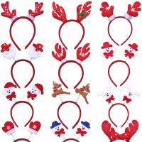 Cloth Hair Band with Plastic random style & Christmas Design & mixed pattern 200mm Sold By PC