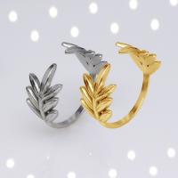 304 Nerūdijantis plienas Cuff Finger Ring, Bižuterijos & moters, daugiau spalvų pasirinkimas, 10mm, Pardavė PC