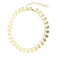 Messing Armbanden, gold plated, voor vrouw, Lengte Ca 9 inch, Verkocht door PC