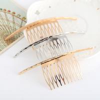 Dekoratív Hair Combs, Cink ötvözet, galvanizált, a nő, több színt a választás, nikkel, ólom és kadmium mentes, 110x40mm, Által értékesített PC