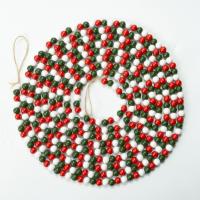 Superba do schima Enfeites de Natal Pendurados, Roda, cores misturadas, 12mm, Aprox 507PCs/Strand, vendido por Strand