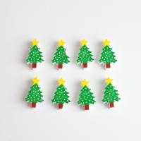 Abalorios de Madera, Schima Superba, Árbol de Navidad, verde, 25mm, aproximado 100PCs/Bolsa, Vendido por Bolsa