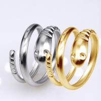 Vinger Ring in edelstaal, 304 roestvrij staal, Slang, mode sieraden & voor vrouw, meer kleuren voor de keuze, 14mm, Verkocht door PC