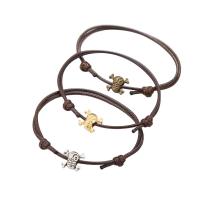 Moda creare braccialetti cavo cera, corda di cera, with lega in zinco, placcato, tre pezzi & gioielli di moda & unisex, nessuno, 15mm, Lunghezza 16-25 cm, Venduto da set